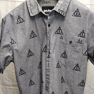 Deathly Hallows Short Sleeve button down